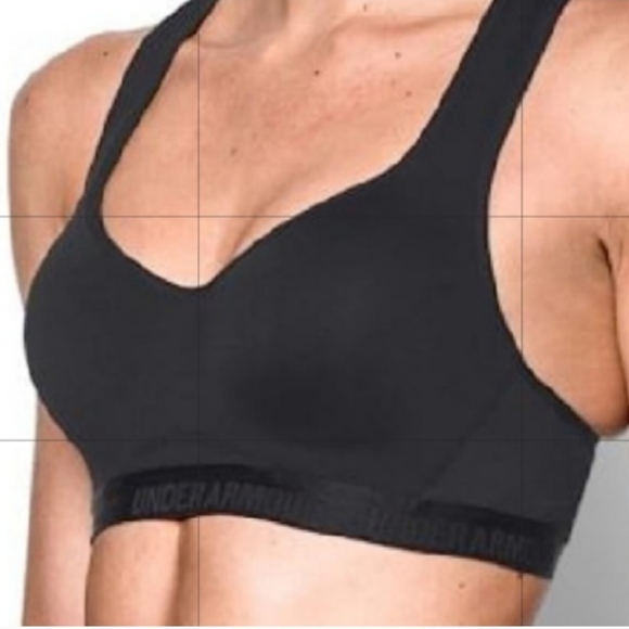 New UA 36B High-Impact Support Under Armour Athletic Black Women's Sports Bra - Picture 2 of 11